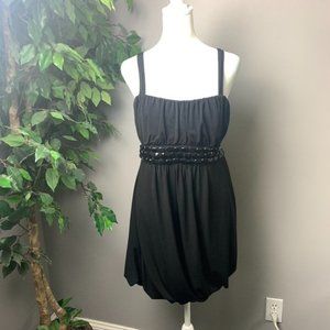 EnFocus Studio Women's Black Dress With Beaded Waist Size 12